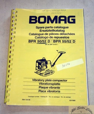 BOMAG Vibrationsplatte , Rüttler BPR 50/52 D , 55/52 D