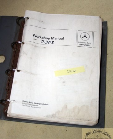 Mercedes O 303 Bus Workshop Manual