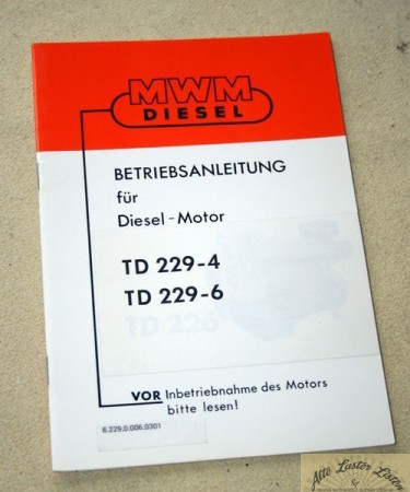 MWM Motor TD 229 - 4 , TD 229 - 6