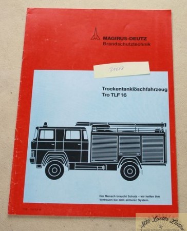 Magirus Tro TLF 16 , Löschfahrzeug Feuerwehr