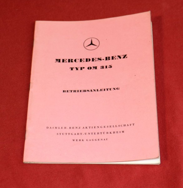 Anleitung Mercedes Motor OM 315