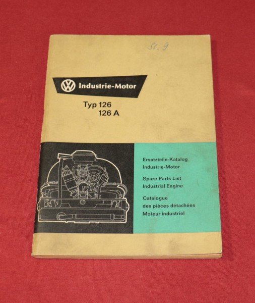 VW Industriemotor Typ 126, 126 A Ersatzteilkatalog