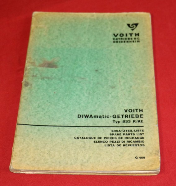 VOITH DIWA matic Getriebe 833 K / KE