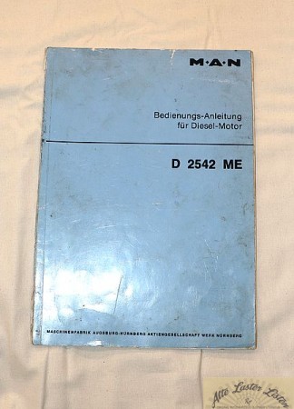 MAN Motor D 2542 ME , Anleitung 12 Zyl. V-Motor