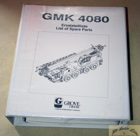 Autokran GROVE GMK 4080 , Ersatzteilkatalog