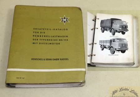 Henschel HS 115 , LKW 5 to gl Militär Ersatzteilliste