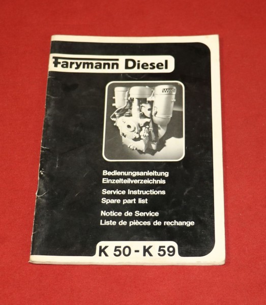 Farymann Diesel K 50 - K 59 Motor