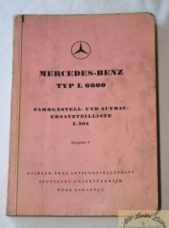L 6600 Mercedes Hauber Fahrgestell und Aufbau Ersatzteilliste