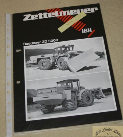 Zettelmeyer Dozer, Radplaniergerät ZD 3000
