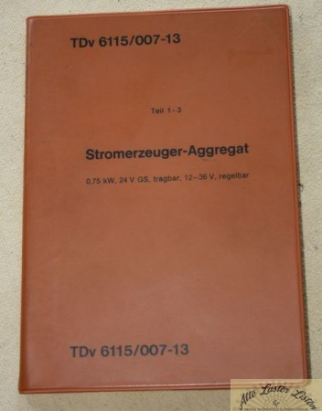 Bundeswehr Stromerzeuger Aggregat 0,75 kW 12 - 36 V, tragbar