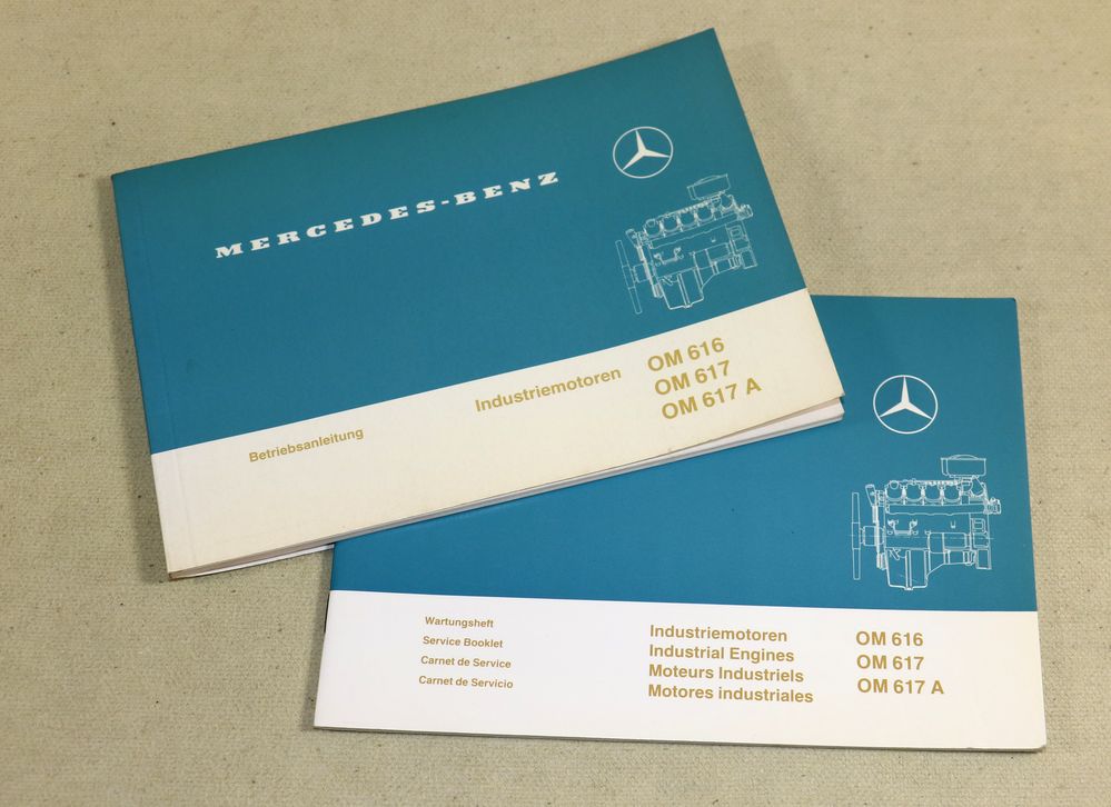 Wartungsheft Mercedes Benz OM616 OM617 OM617A Motor Betriebsanleitung 