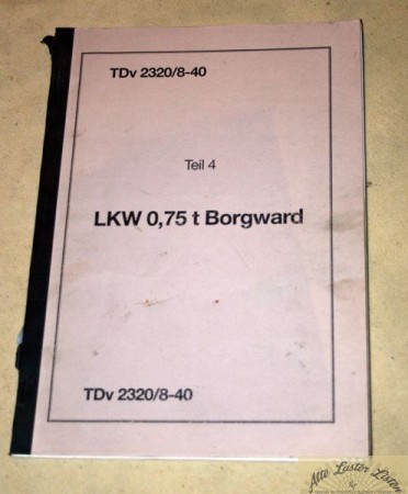 Borgward B 2000 , LKW 0,75 t gl ,
