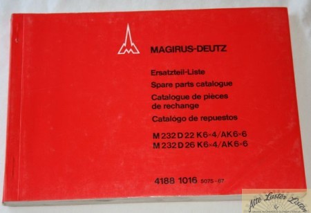Magirus Deutz 232 D 22, 26 K 6x4 , AK 6x6