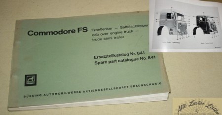 Büssing Commodore FS Sattelschlepper , Fahrgestell + FH