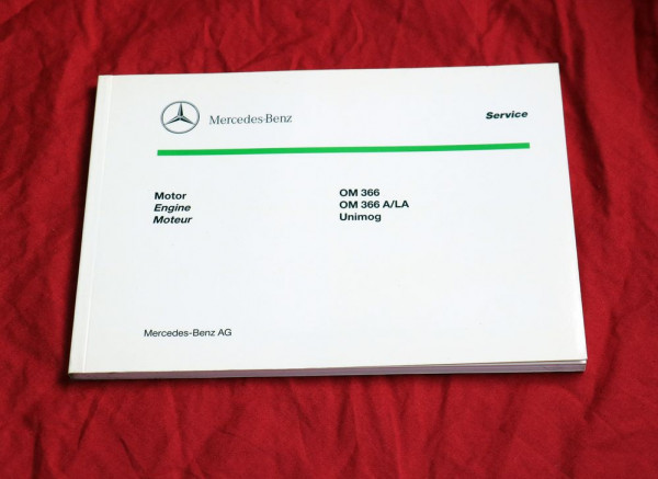 Mercedes Unimog Motor OM 366 , A, LA Ersatzteilliste