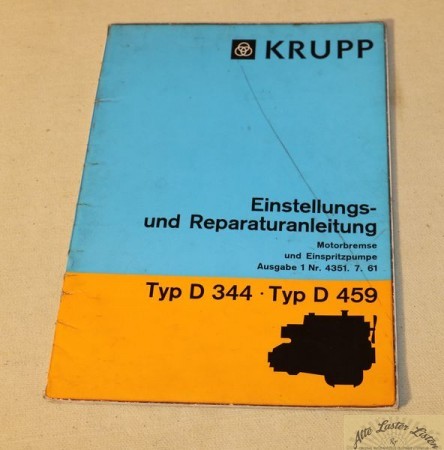 KRUPP Kompressorbremse, Motorbremse Motor D 344 , D 459
