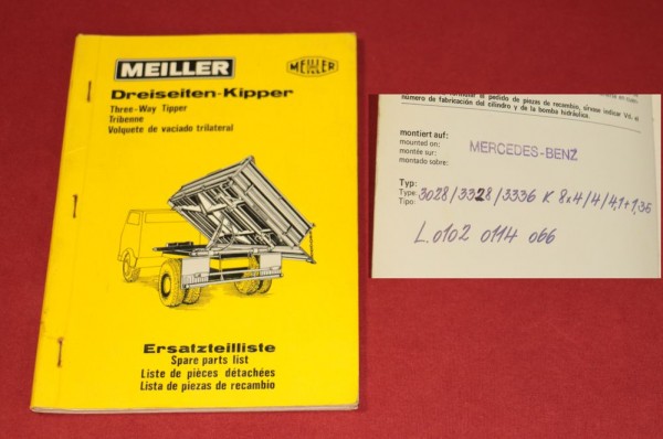 MEILLER Dreiseiten Kipper auf Mercedes 3028 - 3336 8x4