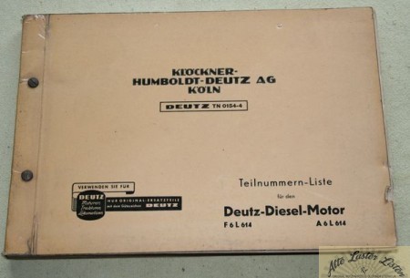 Deutz Motor F 6 L 614