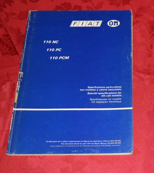 Fiat 110 NC, PC, PCM technische Information