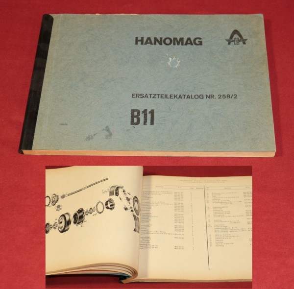 Hanomag B 11 Radlader , Ersatzteilliste