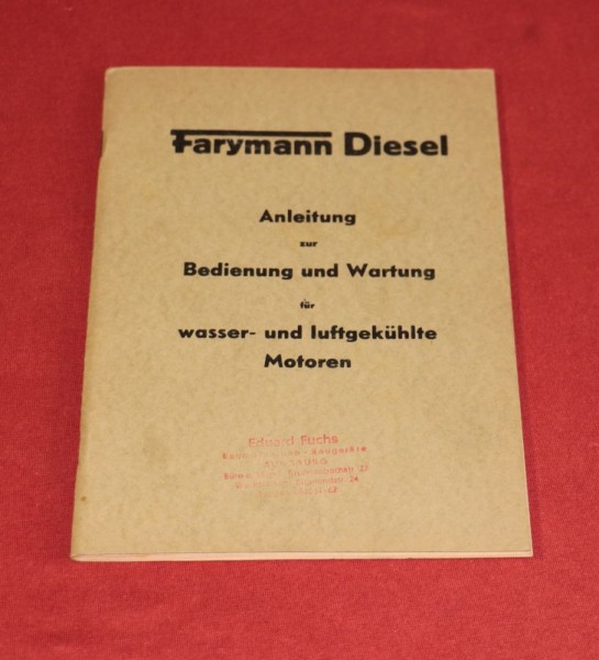 Farymann Diesel Motoren Wasser + luftgekühlt