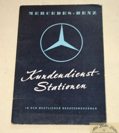 Mercedes Kundendienststationen , in den westlichen Besatzungszonen