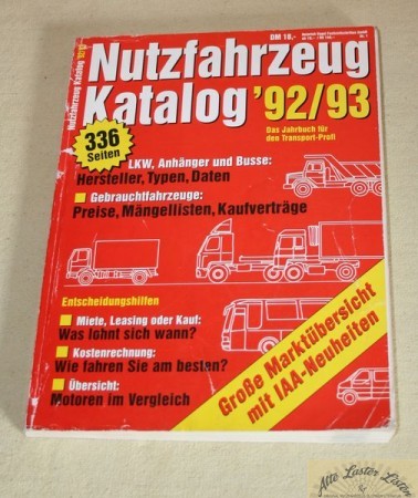 Nutzfahrzeug Katalog 92 / 93