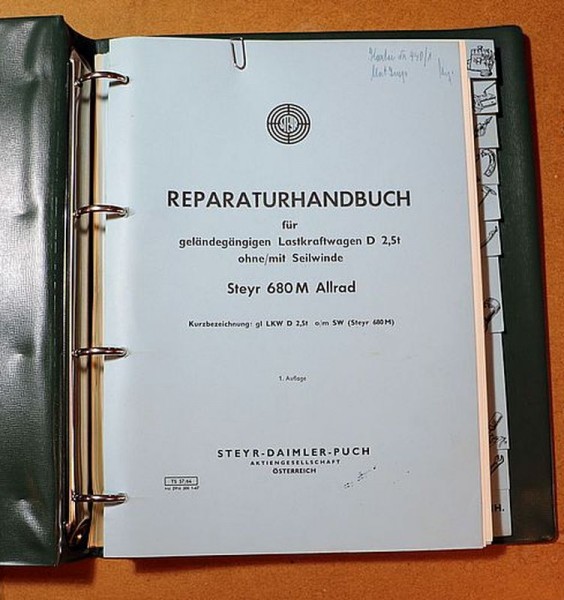 Steyr 680 M Allrad LKW Reparaturhandbuch