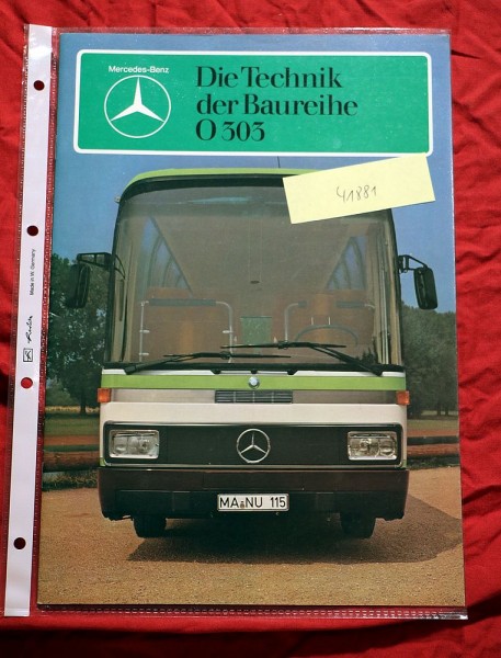 Mercedes O 303 , Bus Prospekt