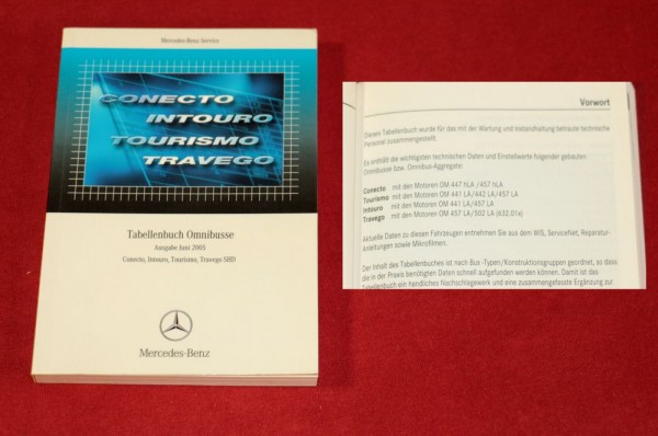 Mercedes Tabellenbuch Omnibusse 2005