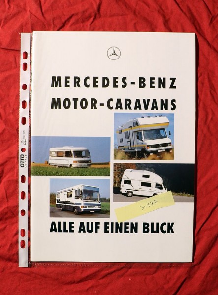 Mercedes Motor Caravans , alle auf einen Blick , Programmübersicht
