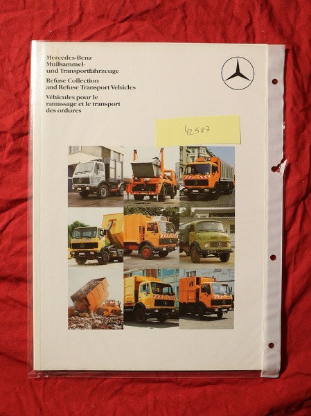 Mercedes Müllsammel und Transport Fahrzeuge Prospekt