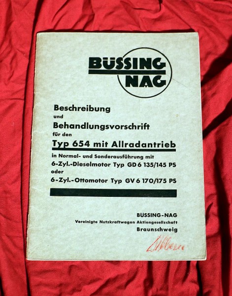 Büssing - NAG Typ 654 mit Allradantrieb 4x4